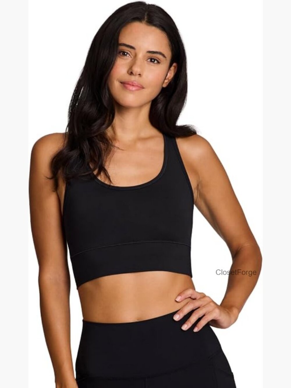Women's Athletic Yoga Crop Tank Top with Built in Shelf Bra